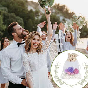 Natural Jute Jewelry Pouches <b>Small</b> with Custom Branding for Corporate Gift <b>Packaging</b> - Product Image 4