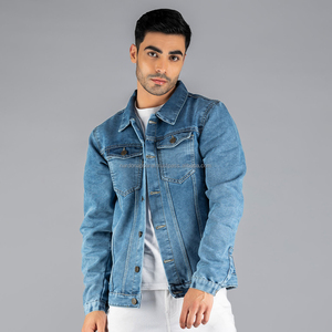 Nardon Ropa Venta al por mayor Diseñador personalizado Denim Jeans Chaquetas Conjuntos Hombres 100% Algodón Invierno Ecológico Triple Botonadura Transpirable - Product Image 3