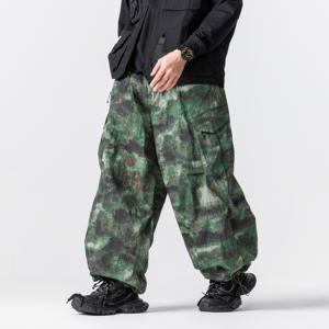 <span class=keywords><strong>Pantaloni</strong></span> Cargo Unisex Mimetici per Esterni, Impermeabili in Tessuto Ripstop, Vestibilità Ampia <span class=keywords><strong>con</strong></span> Tasche Multiple e Design <span class=keywords><strong>con</strong></span> Orlo Regolabile - Product Image 3