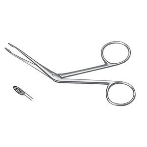 Pinzas para pólipos nasales y septum, 14.5 cm, curvadas, de acero inoxidable, instrumento quirúrgico manual de otorrinolaringología, mandíbulas dentadas, herramienta de precisión de alta calidad - Product Image 5