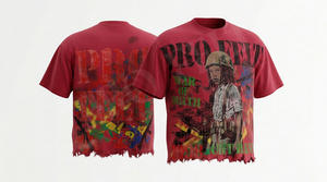 T-shirt Homme Décontracté à Manches Courtes Imprimé Streetwear Hip Hop Coupe Ample Respirant avec Logo Graphique Personnalisé Ourlet Effiloché Tendance Été - Product Image 4