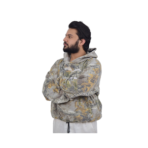 เสื้อฮู้ดของผู้ชายผ้าคอตตอน100% แห้งเร็วเสื้อสวมหัวมีลายพิมพ์หรือโลโก้สีล้วนใส่สบายขนาดใหญ่6XL - Product Image 1