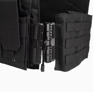 Chaleco Táctico TRIBON SPORTS TS-TV-010 de Nailon Negro con Bolsillos Utilitarios, Cierre de Cremallera y Correa de Hombro Desmontable, Mochila de Caza - Product Image 6