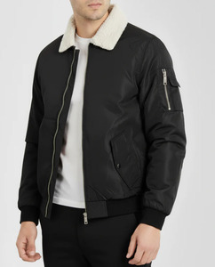 Rapid Sports Men's Winter Bomber <b>Jacket</b>-Lightweight Satin Silk Shell Windproof Eco-Friendly <b>Zipper</b> Closure Casual Outerwear - Product Image 3