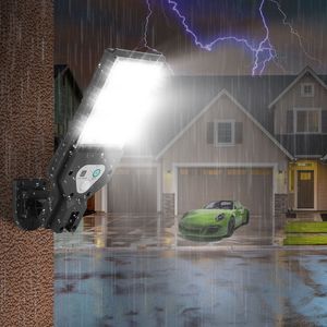 Lampada Solare da Parete con 9 LED COB, Sensore di Movimento PIR, Telecomando, Impermeabile IP45, Illuminazione Wireless per Esterni, Lampade da Parete per Garage - Product Image 1