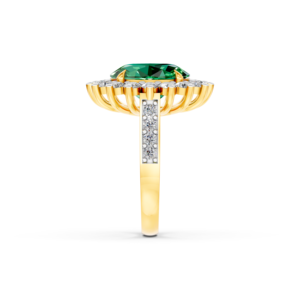 แหวนทองคำแท้ 14K 9K 10K 18K ประดับพลอยแล็บ 6 กะรัต แบบสั่งทำได้ รับรองโดย IGI เครื่องประดับคุณภาพสูง ผลิตตามมาตรฐานจริยธรรม ขั้นต่ำ 3 ชิ้น 10 ชิ้น RJC OEM ODM E201287 - Product Image 2