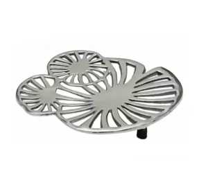 Silver Reindeer Deer Cutout Round <b>Metal</b> <b>Trivet</b> Heat Resistant Hot Dish Table Mat - Product Image 2