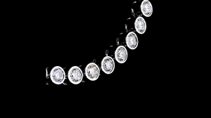 Tennis <b>Necklace</b> <b>Set</b> for Women Rhodium Plated Minimalist Bezel Setting Round with Lab Grown Diamonds IGI Certified - Product Image 4