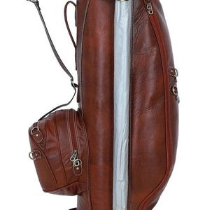 กระเป๋ากอล์ฟหนังแท้สั่งทำคุณภาพสูง รุ่นขายดีที่สุด น้ำหนักเบา เป็นมิตรกับสิ่งแวดล้อม ทนทาน พกพาสะดวก สำหรับทุกเพศ - Product Image 6