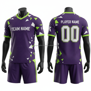 Conjunto de Uniforme de Fútbol Personalizado, Equipación de Fútbol con Nombres, Números y Logotipo Impresos, Venta al Por Mayor - Product Image 4