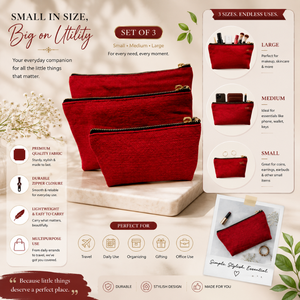 Luxury Jute Toiletry Bag | Reusable Travel <b>Makeup</b> Pouch Zipper Cosmetic Organizer Eco Friendly Storage <b>Case</b> Wholesale Gift Pouch - Product Image 5