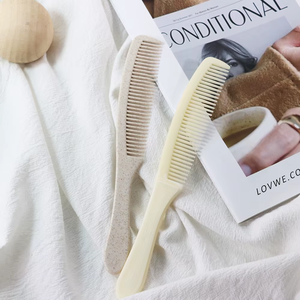 Peines para el Cabello de Plástico Blanco Biodegradable con Logotipo Personalizado, Hechos con Paja de Trigo, para Hotel, Viajes y Hogar - Product Image 6