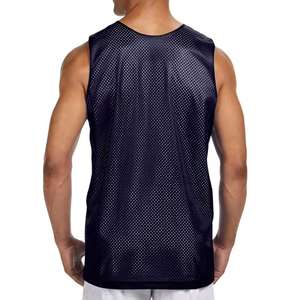 Camiseta sin mangas acanalada personalizada para hombre, cuello redondo, lisa, básica, de algodón, informal, deportiva, para fitness, top sin mangas para hombre - Product Image 5