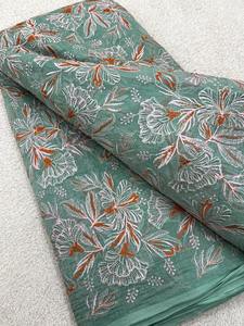 Tela de Chifón Bordada Malty Dobby, 100% Poliéster, Transpirable, Ecológica, para Bodas, Color Personalizado, Suministro Textil, Exportaciones - Product Image 4