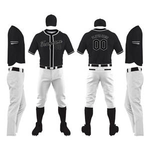 Uniforme de Béisbol Juvenil de Diseño Personalizado de Alta Calidad, Servicio OEM, Diseña Tu Propio Uniforme de Béisbol a Precio Económico - Product Image 1