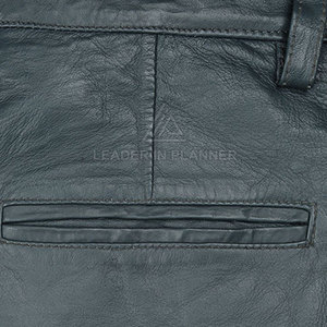 Pantalones de cuero lavado para hombre, de diseño moderno, servicio OEM, cómodos, transpirables y de primera calidad. - Product Image 4