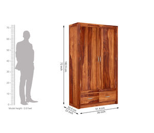 Nuevo Armario Moderno de Madera para Sala de Estar, para un Dormitorio Elegante, Armario de Madera Maciza de Sheesham para Uso Doméstico - Product Image 6