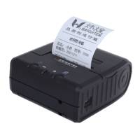 Imprimante matricielle portable Brightek 58 mm noir et blanc avec batterie 1800 mAh, interfaces RS232/USB pour l'impression de reçus