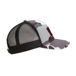 Gorra Trucker Unisex con Diseño de Camuflaje, Tela de Malla, 6 Paneles, Talla Ajustable, Color Gris y Naranja, Estilo Casual para Primavera/Verano - Product Image 6