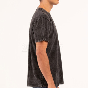 T-shirt tendance délavé à l'acide pour homme – Texture lavée, léger et respirant, idéal pour l'été - Product Image 5