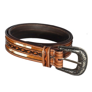 Ceinture pour homme en cuir de vachette véritable avec boucle à ardillon, fabrication OEM, ceintures en fourrure de vachette, marque privée, cuir véritable - Product Image 6
