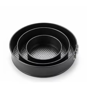 Nouveau moule à pâtisserie rond en acier au carbone noir antiadhésif, robuste et empilable, pour gâteaux à étages, idéal pour la cuisine et la pâtisserie - Vente Flash - Product Image 6