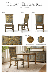 Silla Decorativa de Madera Maciza con Diseño de Pez y Acabado Multicolor para Sala de Estar y Salón, al Mejor Precio de Fábrica - Product Image 5