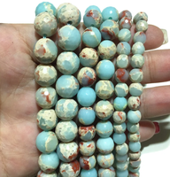 Perles de pierres précieuses naturelles mélangées |   Turquoise, Jaspe, Préhnite, Quartz Clair 6mm 8mm – Service de Fabrication d'Échantillons de Couleurs Personnalisées Marque FE