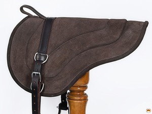 best Quilted Leather Outer Shell Polycotton Lining Leather Filling Comfortable Pocket Western <b>Equestrian</b> Trail Saddle Pad - Product Image 3