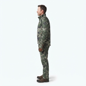 Guantes de Caza para Hombre OEM Camuflaje con Palma de Cuero Naranja Brillante, Dedo Gatillo Aislado, Impermeables y Cierre de Gancho y Bucle - Product Image 3
