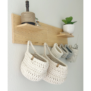 Panier de rangement suspendu au crochet Organisateur de rangement à domicile pour jouets Livres et épicerie à bas prix - Product Image 4