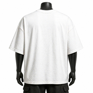 T-shirt oversize épais en coton de qualité supérieure, coupe ample, streetwear décontracté, durable, élégant, pour tous les jours - Product Image 2