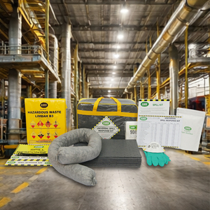 Kit anti-déversement universel de 15 litres avec sac souple, kit de réponse aux déversements d'huile et de produits chimiques portable pour la sécurité industrielle - Product Image 3