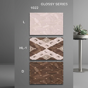 Vistaar 200x300mm Digital Ceramic Glossy Glazed <b>Wall</b> Tiles Golden Color Waterproof Design For Modern Home - Product Image 5