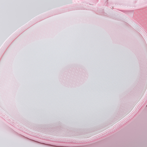 Bolsa de Lavandería de Malla Rosa para Ropa Delicada, Doble Capa, Cilíndrica, Hecha en Taiwán - Product Image 3