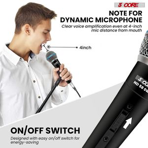 Microfono Dinamico Professionale per Karaoke, Palco e Studio - Microfono Cablato XLR - Product Image 6