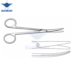 Tijeras Metzenbaum de 14.5 cm (5½ Pulgadas), Curvas, de Acero Inoxidable, Reutilizables, para Cirugía General y Plástica - Product Image 6