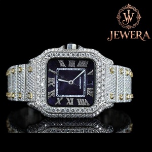 Reloj de Acero Inoxidable Plateado en Oferta con Diamantes Mossinate, Diseño de Lujo para Profesionales con Estilo y Entusiastas de la Moda - Product Image 1