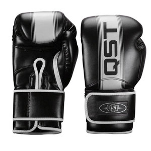 Guantes de boxeo de cuero de vaca unisex de alta calidad logotipo personalizado entrenamiento profesional lucha cuero para adultos niños con empuñaduras - Product Image 2