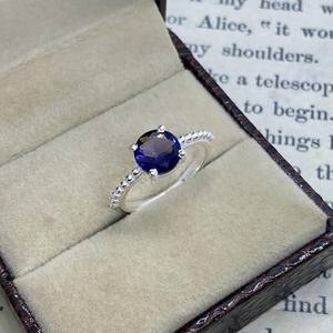 Bague en argent sterling 925 avec améthyste, faite à la main, sertie à griffes, style bohème, bijou en pierre naturelle, cadeau pour femme - Product Image 6