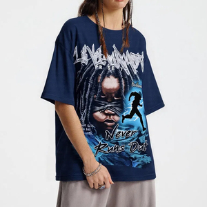 Camisetas Oversize Personalizadas de Streetwear con Frases Gráficas Propias, Impresión Serigráfica, 100% Algodón, Anti-UV y de Secado Rápido - Product Image 4