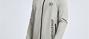 Vestes pour hommes personnalisables, style sportif uni, respirantes, à manches longues, en tissu fin, col montant, séchage rapide, pour l'automne - Product Image 6