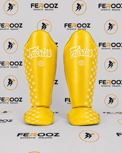 อุปกรณ์ป้องกันหน้าแข้ง Fairtex ทำจากหนัง อุปกรณ์กีฬา ป้องกันขา ป้องกันหน้าแข้งและหลังเท้า อุปกรณ์ป้องกันเท้า - Product Image 3