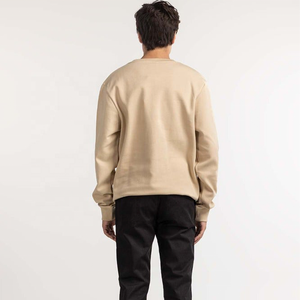 Peau 0 forme 100% coton personnalisé poids lourd surdimensionné sweat hommes unisexe polaire doublé conception brodé broderie vierge - Product Image 4