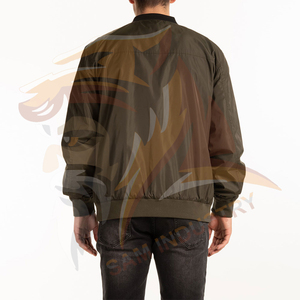 Chaqueta Bomber Impermeable de Invierno para Hombre, Talla Grande, con Cierre, Forro de Punto, Personalizable - Product Image 3