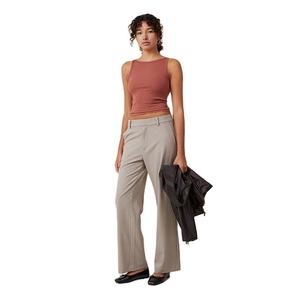 Camisetas sin Mangas para Mujer, Diseño Personalizado OEM, Ajustadas, de Verano, 100% Algodón Elástico, Ligeras y a la Moda, Gran Venta - Product Image 2