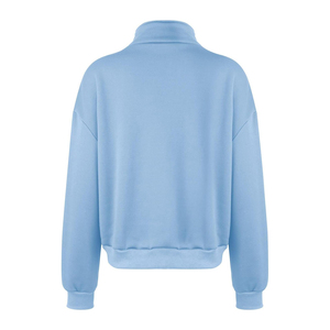 Sudadera de cuello alto con cremallera de cuarto de cuerpo, extragrande y gruesa, de moda personalizada para mujer, precio económico, venta al por mayor, OEM, personalizada 2026 - Product Image 3