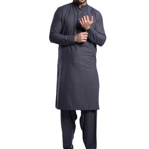 Shalwar Kameez pour hommes, fabrication sur mesure, best-seller, qualité supérieure, séchage rapide, couleur unie. - Product Image 1