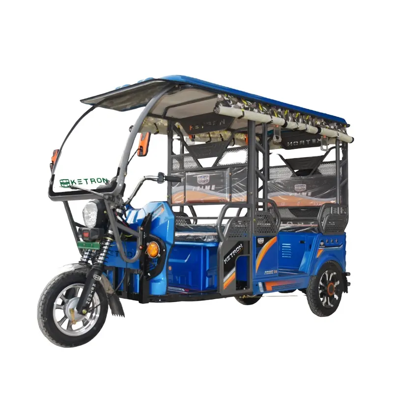 Good Quality Three Wheeler Big Space Electric Passenger Tricycle Long Range E Tuk Tuk Rickshaw converting cars to electric cars