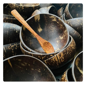 Tazón de Cáscara de Coco Auténtico, Hecho a Mano, Ecológico, para Servir y Comer - Product Image 2